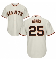 Youth Majestic San Francisco Giants #25 Barry Bonds Authentic Cream Home Cool Base MLB Jersey