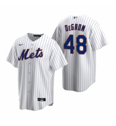 Men's Nike New York Mets #48 Jacob deGrom White 2020 Home Stitched Baseball Jersey
