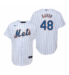 Men's Nike New York Mets #48 Jacob deGrom White Home Stitched Baseball Jersey