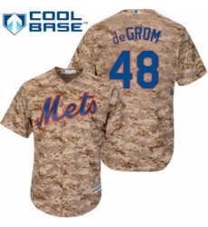 Women's Majestic New York Mets #48 Jacob deGrom Replica Camo MLB Jersey