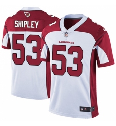 Men's Nike Arizona Cardinals #53 A.Q. Shipley White Vapor Untouchable Limited Player NFL Jersey