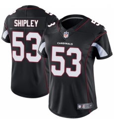 Women's Nike Arizona Cardinals #53 A.Q. Shipley Black Alternate Vapor Untouchable Limited Player NFL Jersey