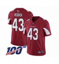 Men's Arizona Cardinals #43 Haason Reddick Red Team Color Vapor Untouchable Limited Player 100th Season Football Jersey