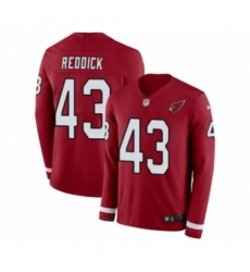 Men's Nike Arizona Cardinals #43 Haason Reddick Limited Red Therma Long Sleeve NFL Jersey