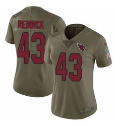Women's Nike Arizona Cardinals #43 Haason Reddick Limited Olive 2017 Salute to Service NFL Jersey
