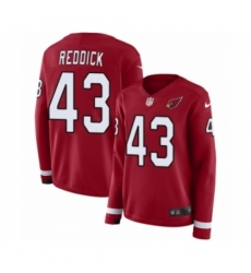 Women's Nike Arizona Cardinals #43 Haason Reddick Limited Red Therma Long Sleeve NFL Jersey
