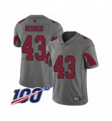 Youth Arizona Cardinals #43 Haason Reddick Limited Silver Inverted Legend 100th Season Football Jersey