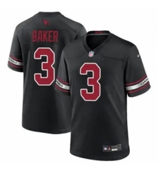 Unisex Arizona Cardinals #3 Budda Baker Black 2024 F U S E Vapor Untouchable Limited Stitched Football Jersey
