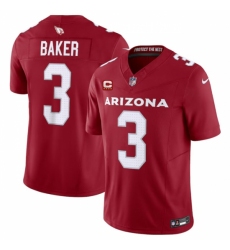 Unisex Arizona Cardinals #3 Budda Baker Red 2024 F.U.S.E. With 4-Star C Vapor Untouchable Limited Stitched Football Jersey