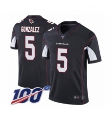 Men's Arizona Cardinals #5 Zane Gonzalez Black Alternate Vapor Untouchable Limited Player 100th Season Football Jersey