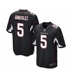 Men's Arizona Cardinals #5 Zane Gonzalez Game Black Alternate Football Jersey