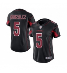 Women's Arizona Cardinals #5 Zane Gonzalez Limited Black Rush Vapor Untouchable Football Jersey