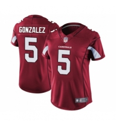 Women's Arizona Cardinals #5 Zane Gonzalez Red Team Color Vapor Untouchable Limited Player Football Jersey