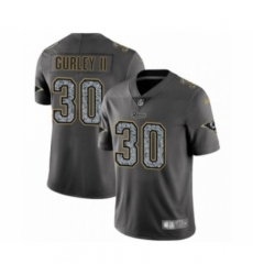 Men's Los Angeles Rams #30 Todd Gurley Limited Gray Static Fashion Limited Football Jersey