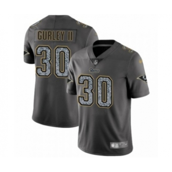 Men's Los Angeles Rams #30 Todd Gurley Limited Gray Static Fashion Limited Football Jersey Men's Los Angeles Rams #30 Todd Gurley Limited Gray Static Fashion Limited Football Jersey