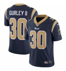 Men's Nike Los Angeles Rams #30 Todd Gurley Navy Blue Team Color Vapor Untouchable Limited Player NFL Jersey