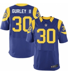 Men's Nike Los Angeles Rams #30 Todd Gurley Royal Blue Alternate Vapor Untouchable Elite Player NFL Jersey