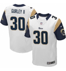 Men's Nike Los Angeles Rams #30 Todd Gurley White Vapor Untouchable Elite Player NFL Jersey