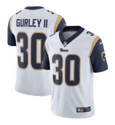 Men's Nike Los Angeles Rams #30 Todd Gurley White Vapor Untouchable Limited Player NFL Jersey