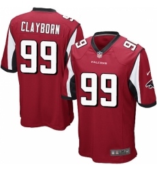 Men's Nike Atlanta Falcons #99 Adrian Clayborn Game Red Team Color NFL Jersey