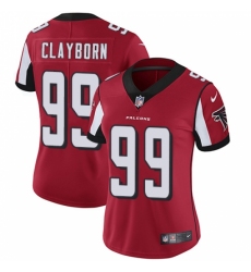 Women's Nike Atlanta Falcons #99 Adrian Clayborn Red Team Color Vapor Untouchable Limited Player NFL Jersey