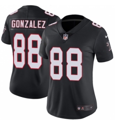 Women's Nike Atlanta Falcons #88 Tony Gonzalez Black Alternate Vapor Untouchable Limited Player NFL Jersey