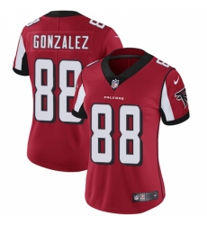 Women's Nike Atlanta Falcons #88 Tony Gonzalez Red Team Color Vapor Untouchable Limited Player NFL Jersey