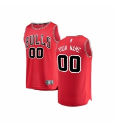 Youth Chicago Bulls Fanatics Branded Red Fast Break Custom Replica Jersey - Icon Edition