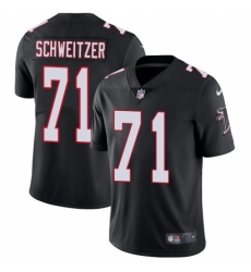 Men's Nike Atlanta Falcons #71 Wes Schweitzer Black Alternate Vapor Untouchable Limited Player NFL Jersey