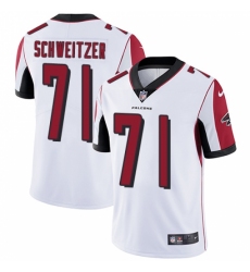 Men's Nike Atlanta Falcons #71 Wes Schweitzer White Vapor Untouchable Limited Player NFL Jersey