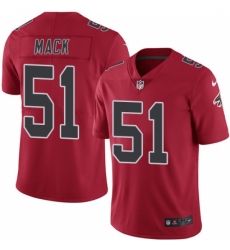 Men's Nike Atlanta Falcons #51 Alex Mack Limited Red Rush Vapor Untouchable NFL Jersey