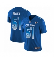 Youth Nike Atlanta Falcons #51 Alex Mack Limited Royal Blue NFC 2019 Pro Bowl NFL Jersey