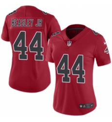 Women's Nike Atlanta Falcons #44 Vic Beasley Limited Red Rush Vapor Untouchable NFL Jersey