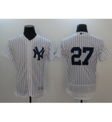 Men's New York Yankees #27 Giancarlo Stanton White Elite Commemorative Edition Jersey