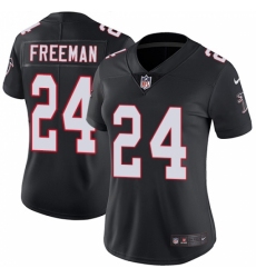Women's Nike Atlanta Falcons #24 Devonta Freeman Black Alternate Vapor Untouchable Limited Player NFL Jersey