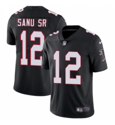 Men's Nike Atlanta Falcons #12 Mohamed Sanu Black Alternate Vapor Untouchable Limited Player NFL Jersey