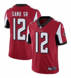 Men's Nike Atlanta Falcons #12 Mohamed Sanu Red Team Color Vapor Untouchable Limited Player NFL Jersey