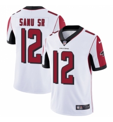 Men's Nike Atlanta Falcons #12 Mohamed Sanu White Vapor Untouchable Limited Player NFL Jersey