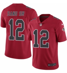 Youth Nike Atlanta Falcons #12 Mohamed Sanu Limited Red Rush Vapor Untouchable NFL Jersey