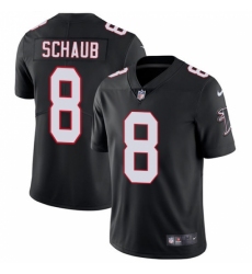 Men's Nike Atlanta Falcons #8 Matt Schaub Black Alternate Vapor Untouchable Limited Player NFL Jersey