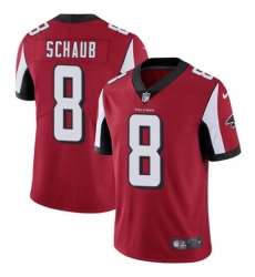 Men's Nike Atlanta Falcons #8 Matt Schaub Red Team Color Vapor Untouchable Limited Player NFL Jersey