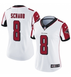 Women's Nike Atlanta Falcons #8 Matt Schaub White Vapor Untouchable Limited Player NFL Jersey