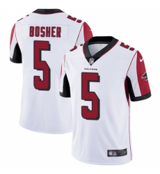 Men's Nike Atlanta Falcons #5 Matt Bosher White Vapor Untouchable Limited Player NFL Jersey