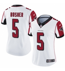 Women's Nike Atlanta Falcons #5 Matt Bosher White Vapor Untouchable Limited Player NFL Jersey