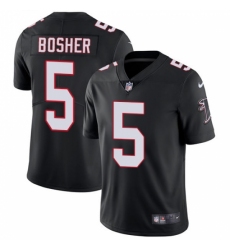 Youth Nike Atlanta Falcons #5 Matt Bosher Black Alternate Vapor Untouchable Limited Player NFL Jersey