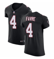 Men's Nike Atlanta Falcons #4 Brett Favre Black Alternate Vapor Untouchable Elite Player NFL Jersey
