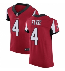 Men's Nike Atlanta Falcons #4 Brett Favre Red Team Color Vapor Untouchable Elite Player NFL Jersey