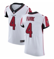 Men's Nike Atlanta Falcons #4 Brett Favre White Vapor Untouchable Elite Player NFL Jersey