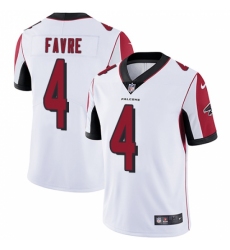 Men's Nike Atlanta Falcons #4 Brett Favre White Vapor Untouchable Limited Player NFL Jersey