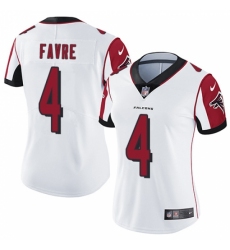Women's Nike Atlanta Falcons #4 Brett Favre White Vapor Untouchable Limited Player NFL Jersey